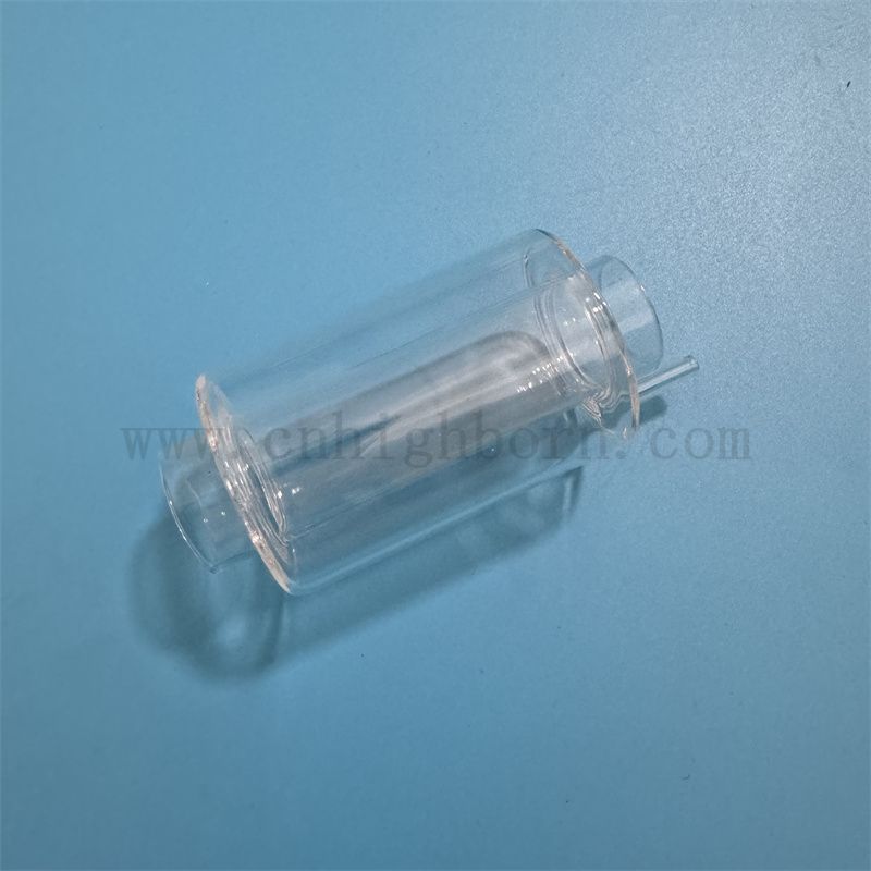 Tube en verre transparent à double couche personnalisée à la chaleur et à la corrosion