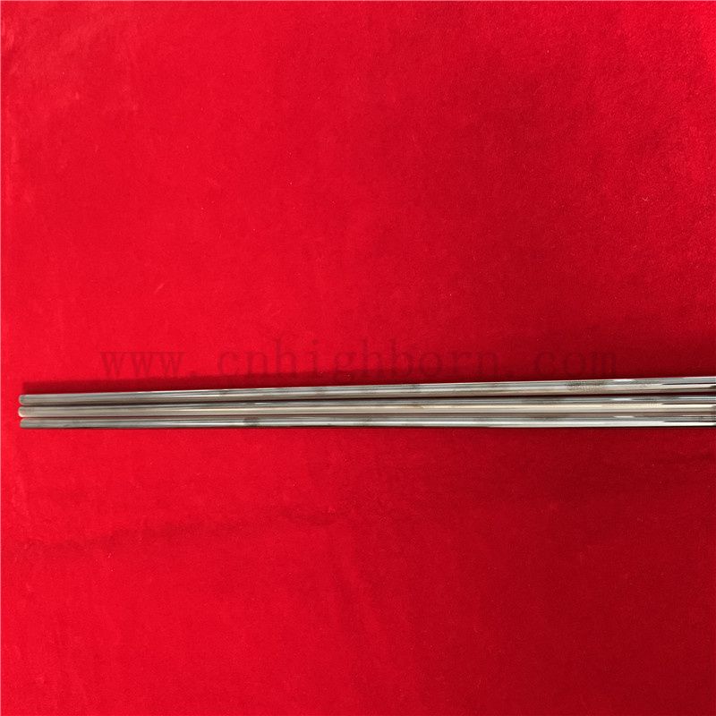 Tube en verre de silice à quartz à chaleur personnalisée avec chrome enduit