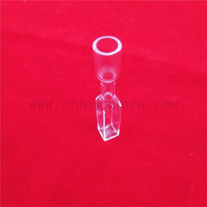 Cellule en verre optique de précision de cuvette en verre de quartz clair de spectrophotométrie personnalisée en laboratoire