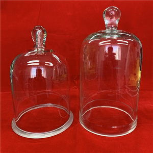 Couvercle de pot de cloche en verre borosilicaté transparent de haute pureté