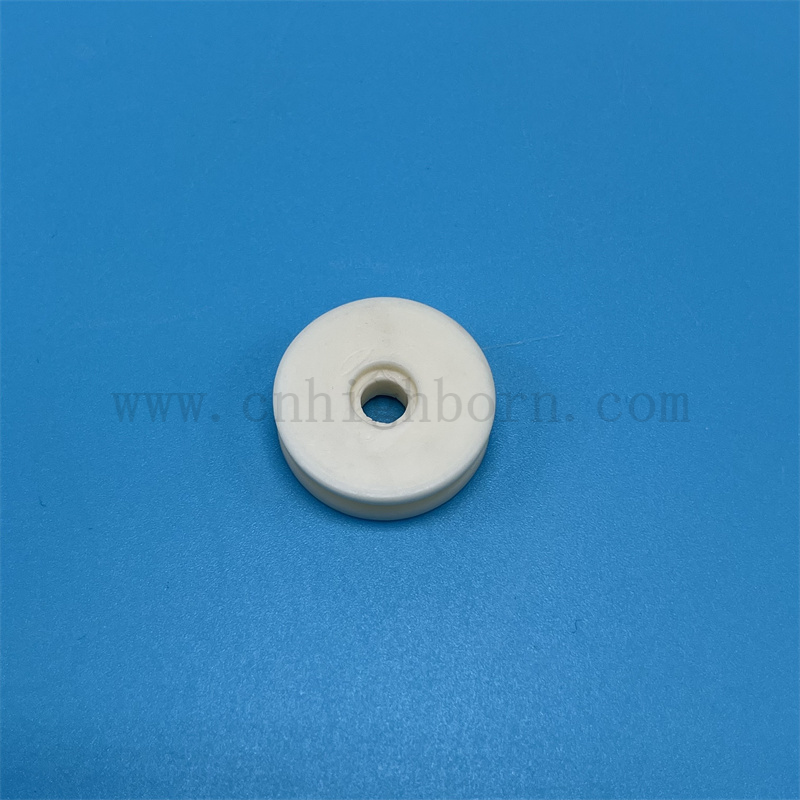 Haute dureté AL2O3 Alumine Céramic Yarn Guide roue de roue textile Rouleau