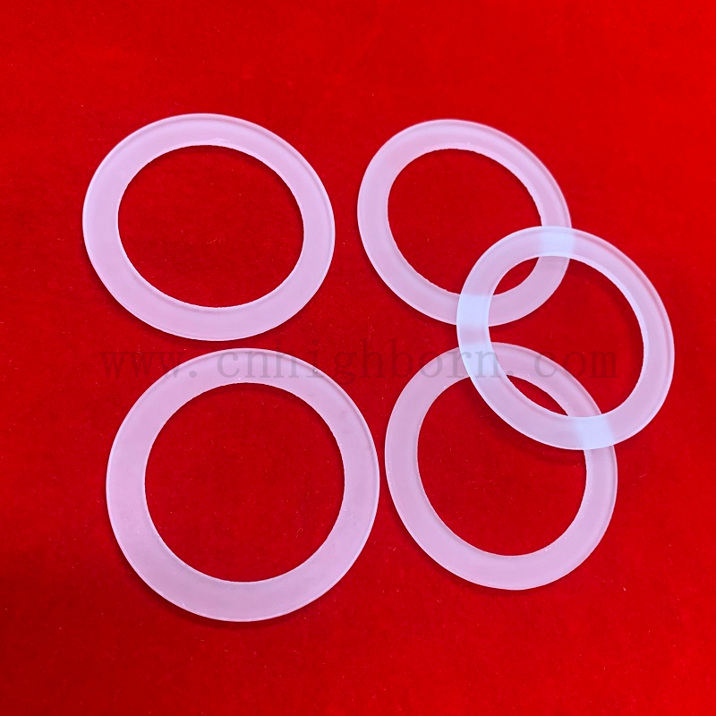 Bride en verre de silice fusionnée à opaque à la chaleur personnalisée