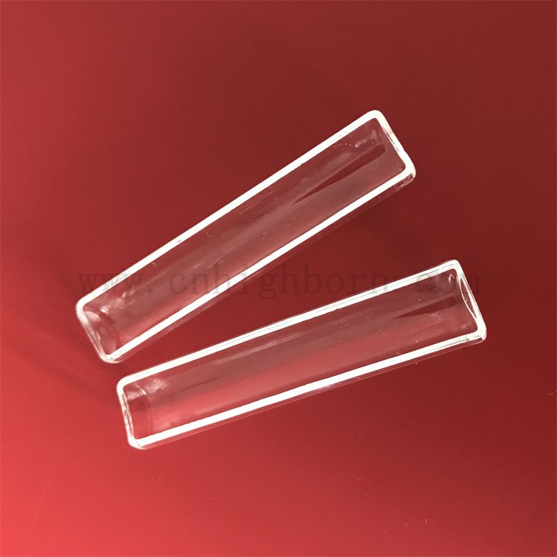 Résistance à la chaleur personnalisée transparent transparent en verre de quartz de silice fusionnée
