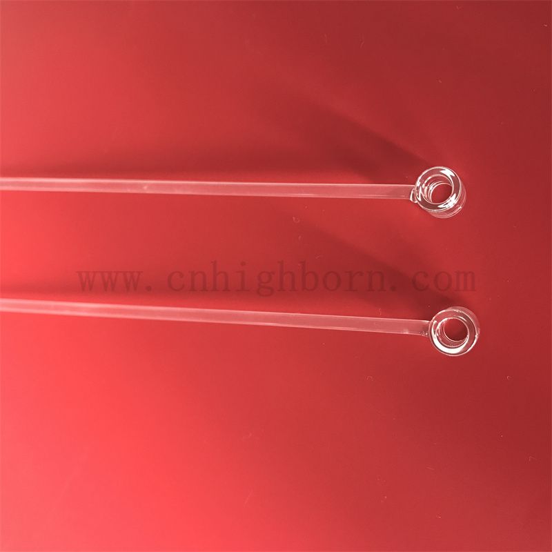 Tie en verre de silice de silice personnalisée transparente à transmission élevée