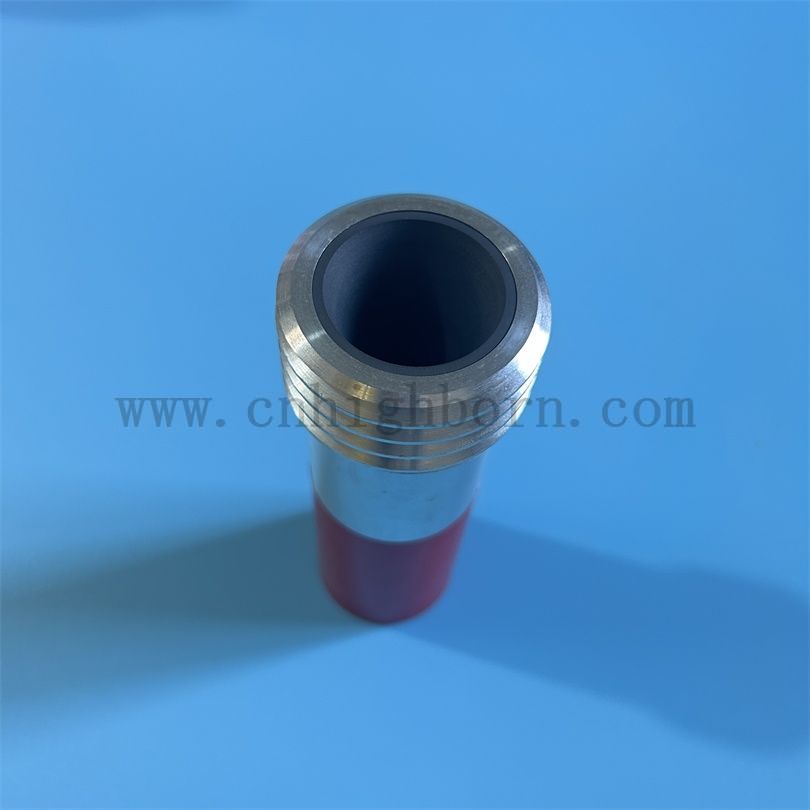 Buse de buse entières Buzle en céramique en carbure de silicium avec fermeture en métal 