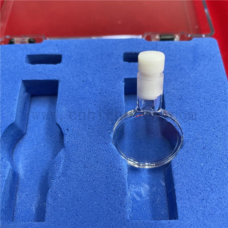 Spectrophotomètre à haute précision CUVETTE CUVETTE VIE DE VERRE OPTIQUE Clean à couvercle