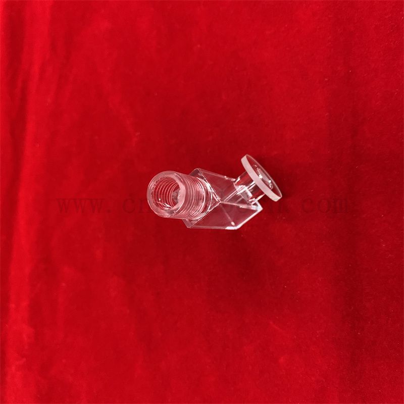 Spectromètre de laboratoire Ul ultraviolet Transmittance Optical Flow Cell Cellule en verre CUVETTER avec couvercle de couvercle à vis