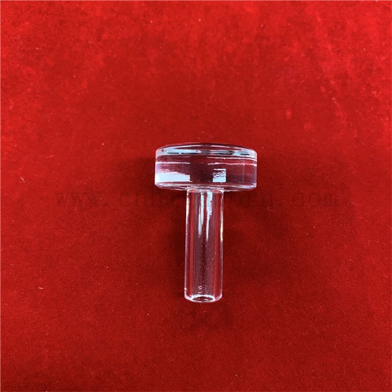 Tapé de forme T Publié à haute pureté Fonction Fonction de silice Tourbe à chaleur Clean en verre Pipes en verre