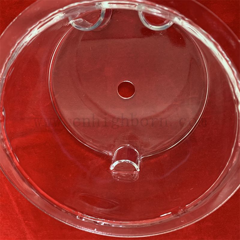 Résistance à la chaleur Conteneur de réaction en verre de quartz de laboratoire