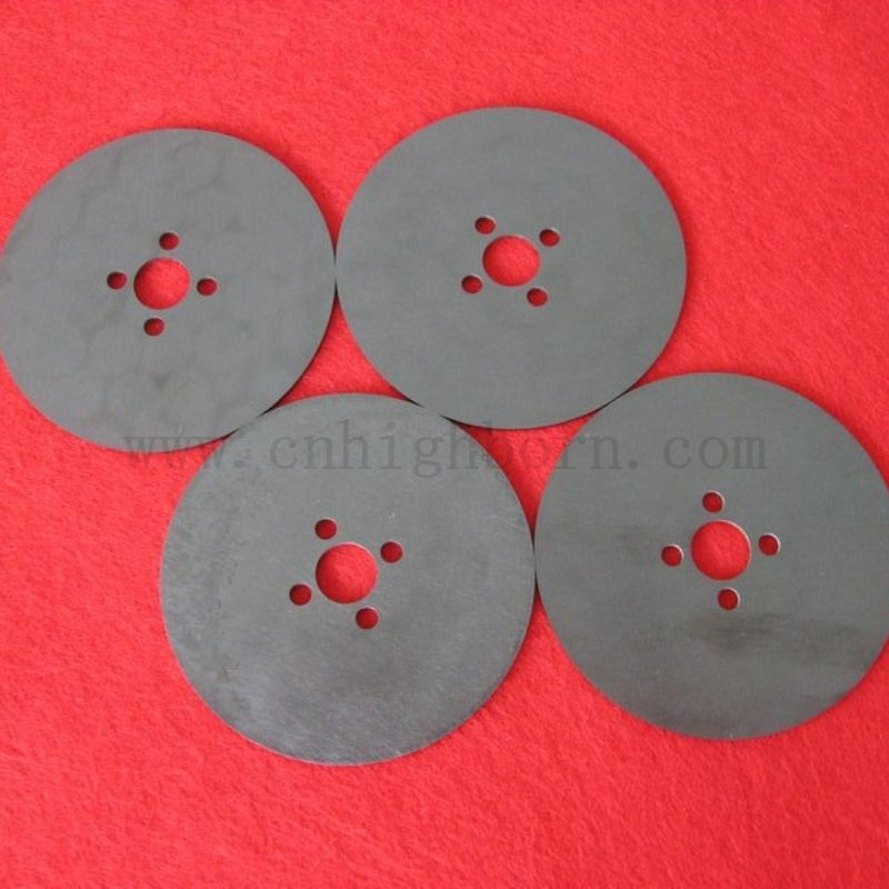 Laser personnalisé percé noir zircone plaque ronde Zro2 Disque en céramique