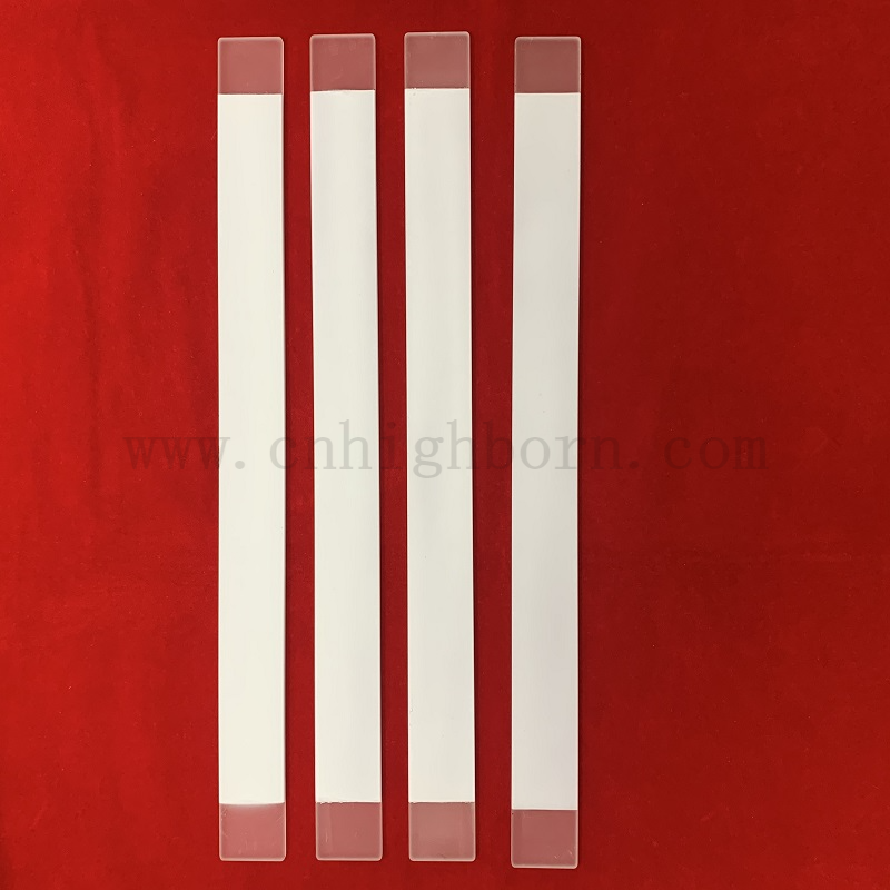 Film en céramique revêtu d'assiette en verre de silice fusionnée claire