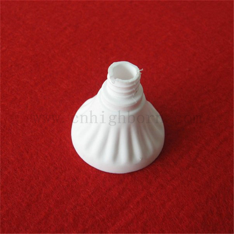 Alumina Ceramic Lampeder Polder AL2O3 AL2O3 lampe irrégulière