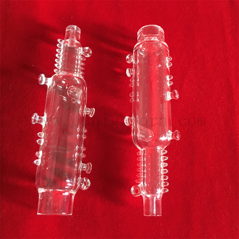 Tubes de digestion en verre de quartz transparent. Tubes de digestion en quartz