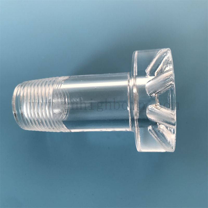 Verbe personnalisée Clear Corrosion résistant aux tubes en quartz en vitre