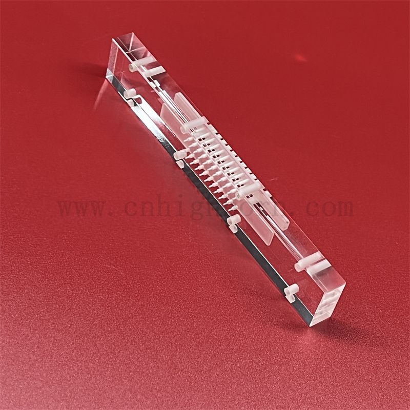 Résistance à haute température Deep Process Laboratory Clear Quartz Instrument pour les études de verre expérimentales