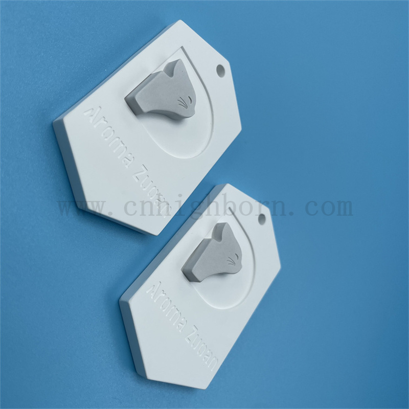 Logo personnalisé parfumée en céramique pending parfum Pierre en plâtre pour le diffuseur d'arôme de voiture