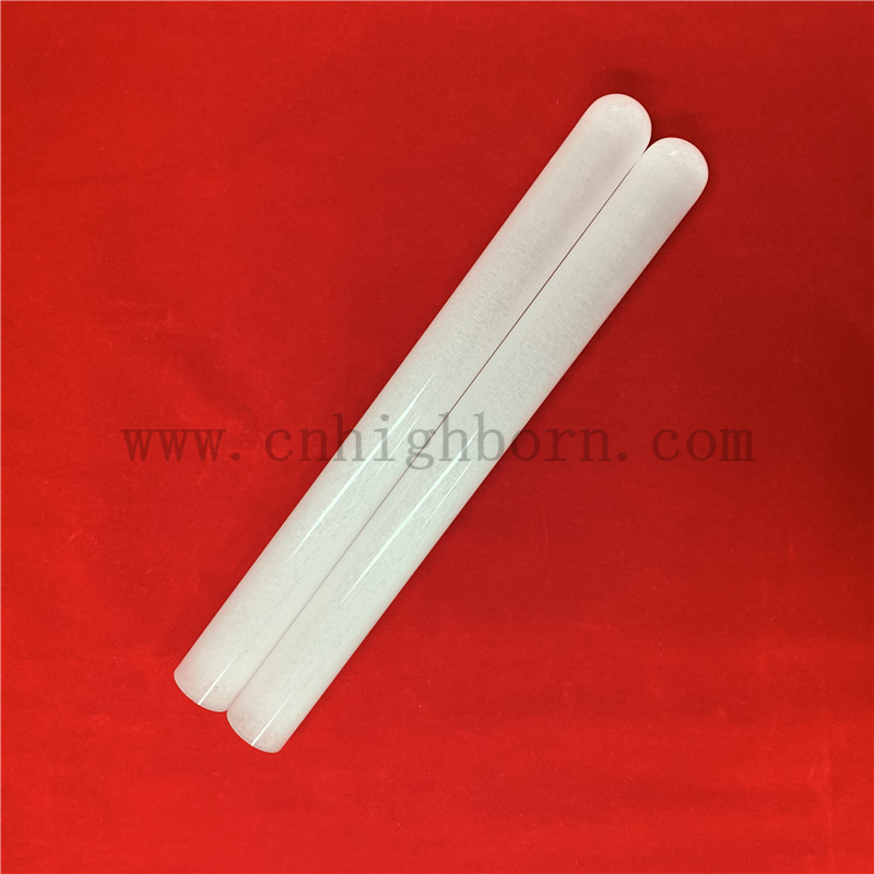 Chauffage rond Chauffage laiteux Opaque Silica Quartz Pipe de verre 