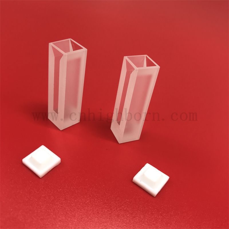 Instrument de laboratoire à transmission élevée en verre optique en verre cellule UV à quartz cuvette