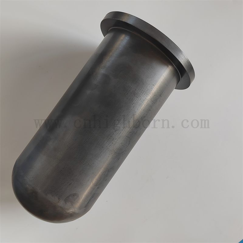 Une extrémité réaction scellée frittage en silicium tube en carbure de sic tube de protection en céramique