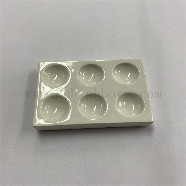 Porcelaine de laboratoire de laboratoire vitré personnalisé CUVETTE CERAMIQUE PLAT VOLATILE