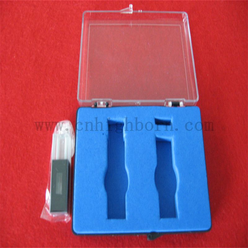 Ustensiles de laboratoire standard en verre noir flux de flux de verre micro-cuvette auto écrasant la circulation de la cellule