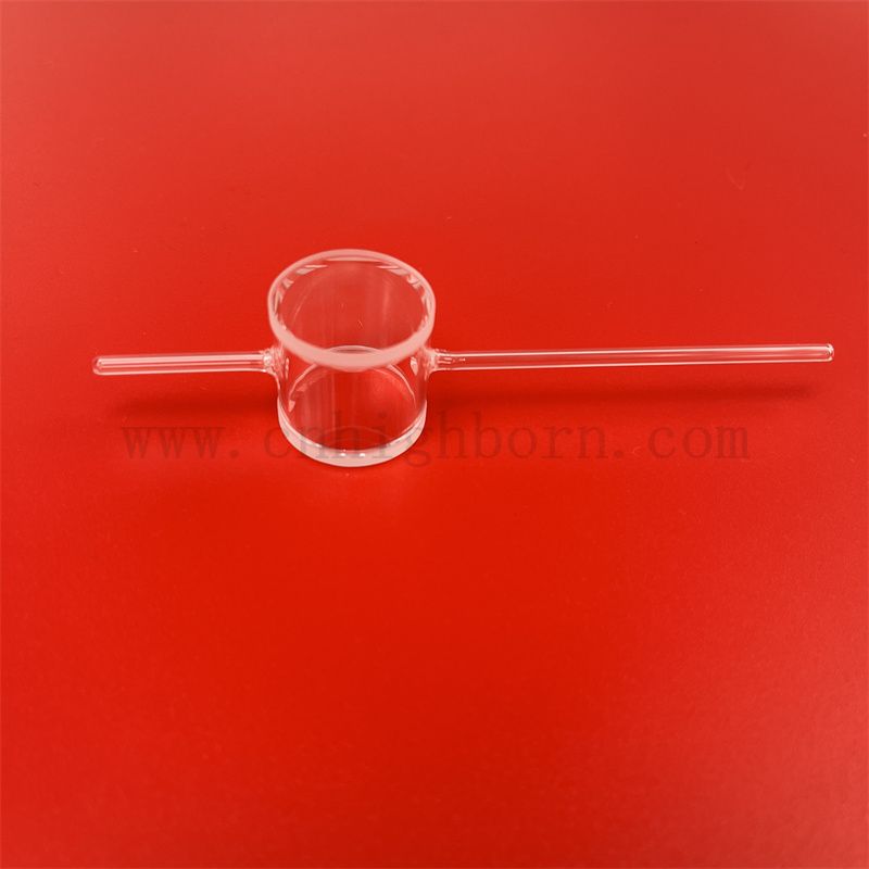 Couvettes de chambre à gaz atomique en verre en verre de laboratoire coule à travers la cellule pour le magnétomètre atomique