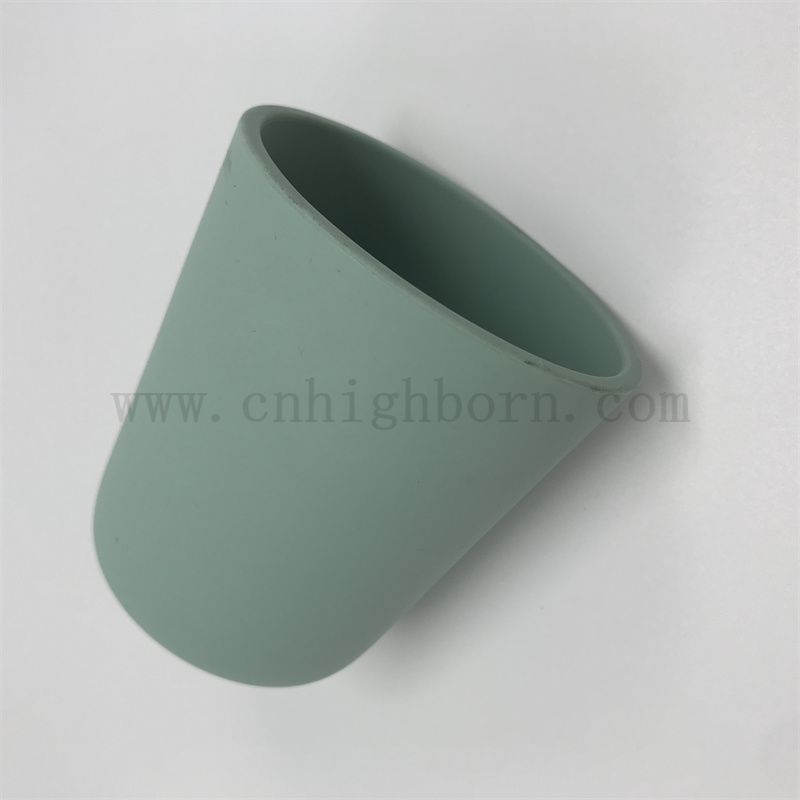 Bol à eau douce pliable incassable de gaspillement à plat en silicone portable tasse en caoutchouc silicone