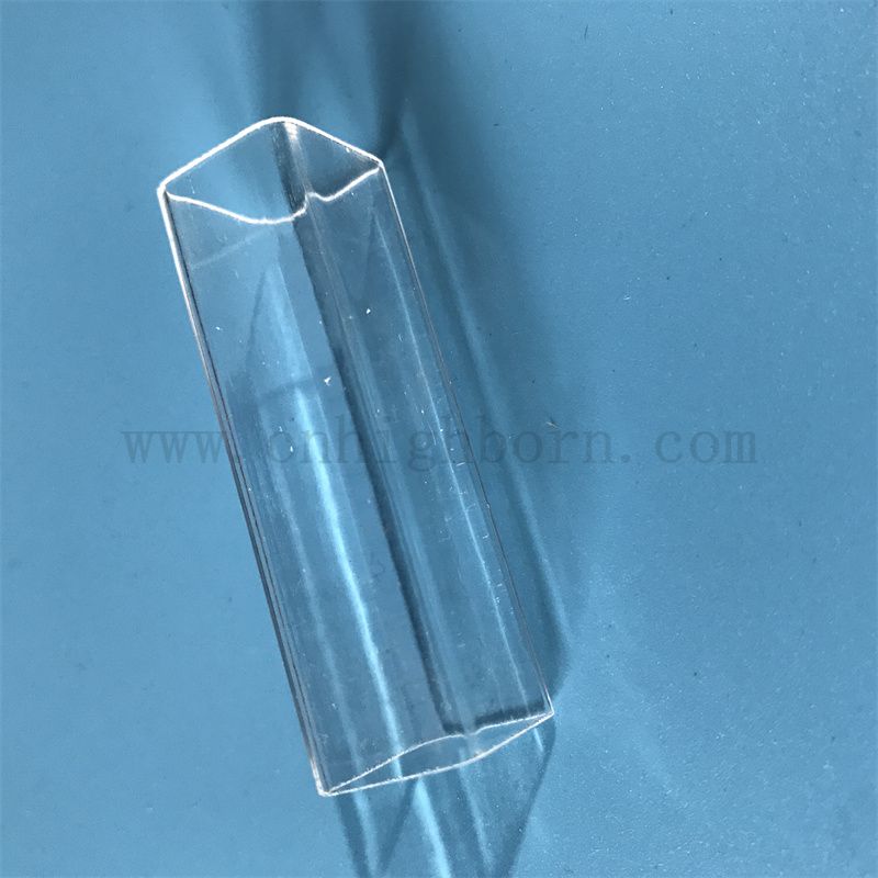 Tube carré en verre personnalisé à haute température à haute température 