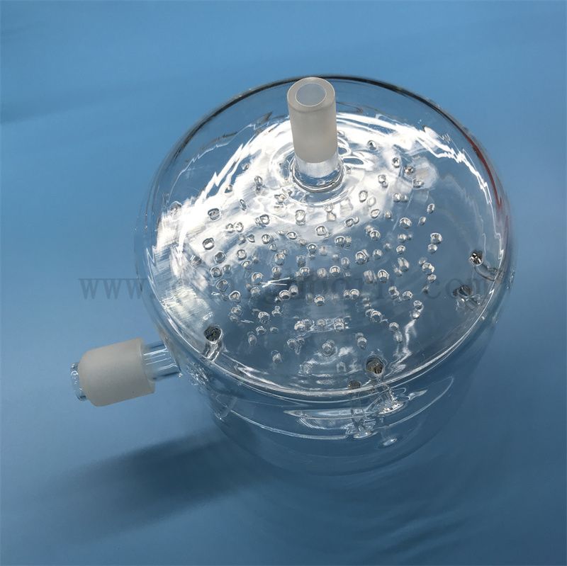 Résultat en verre transparent transparent en profondeur transformée transformée en profondeur