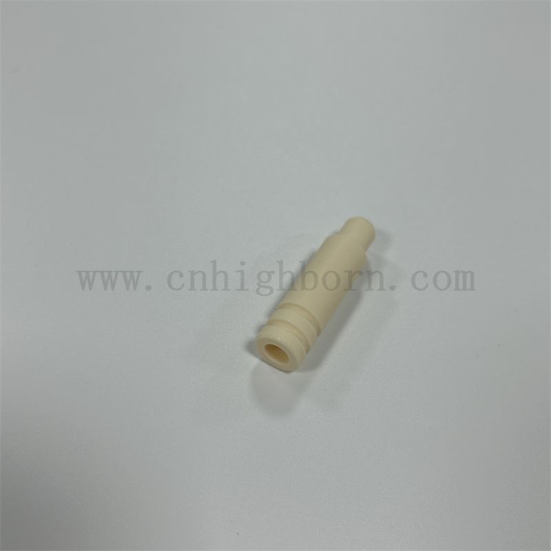 Précision isolante électrique 99 Porcelaine en alumine AL2O3 Tube en céramique avec pas