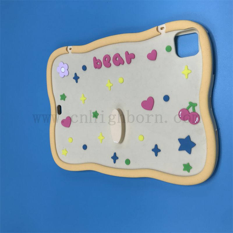 Coque à tampon molle personnalisée Jaune Joulou Metter Silicone Rubber Protective 