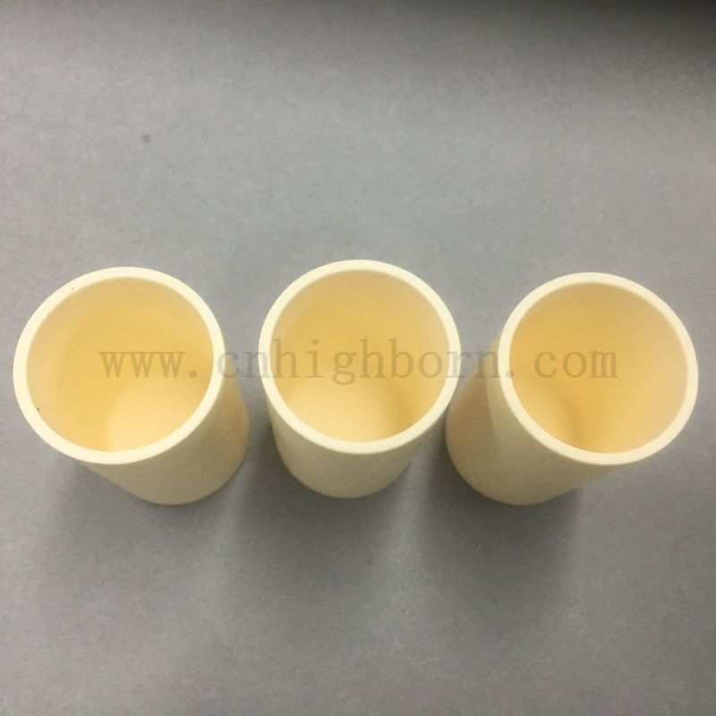Haute pureté 99% Analyse de chimie en céramique en alumine Crucible Crucible AL2O3 Porcelaine Labware Melting Pot