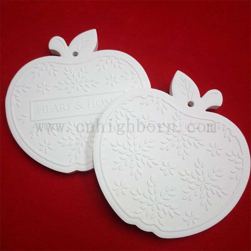 Plaque de diffuseur sans flamme Armoire de logo personnalisé Huile essentielle arôme volatil en céramique parfum