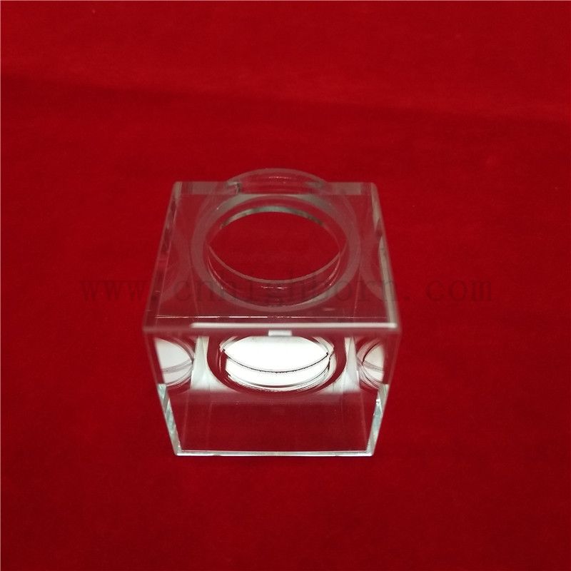 Ustensiles de laboratoire Flux de prix UV Spectrophotomètre en quartz cuvette en verre