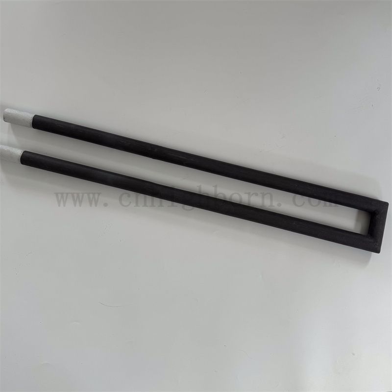 Élément de chauffage en carbure de silicium réfractaire isolant SIC Céramique U Type