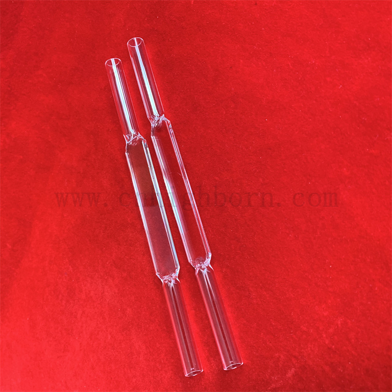 Ustensiles de laboratoire Taille personnalisée Flux de haute précision à travers le spectrophotomètre cellulaire CUVETTE DE VERRE DU TIRZ