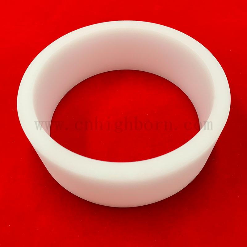 Bouche à vide à tube à tube de silice fusionnée blanche blanc laiteux