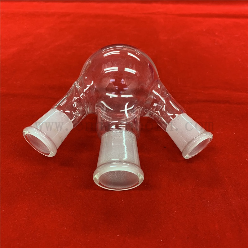 Test de laboratoire Clean Clear High Borosilicate Glass Three Casks Flask