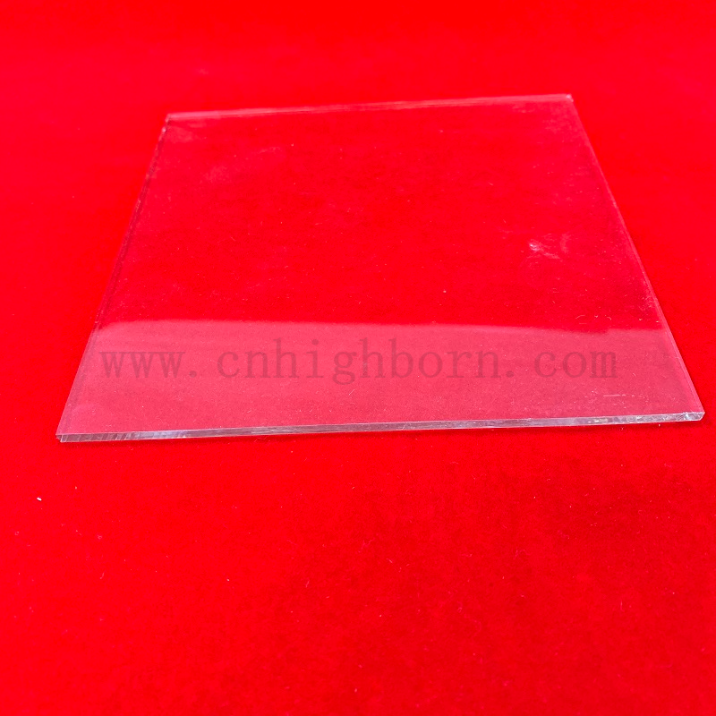 Fenêtre en verre rectangulaire transparent optique plaque de verre mince