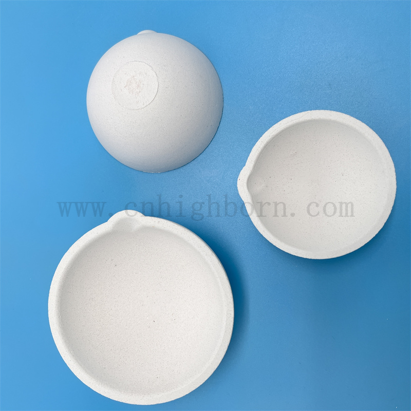 Bol de fusion de laboratoire personnalisé Quartz Crucible de silice fusionnée