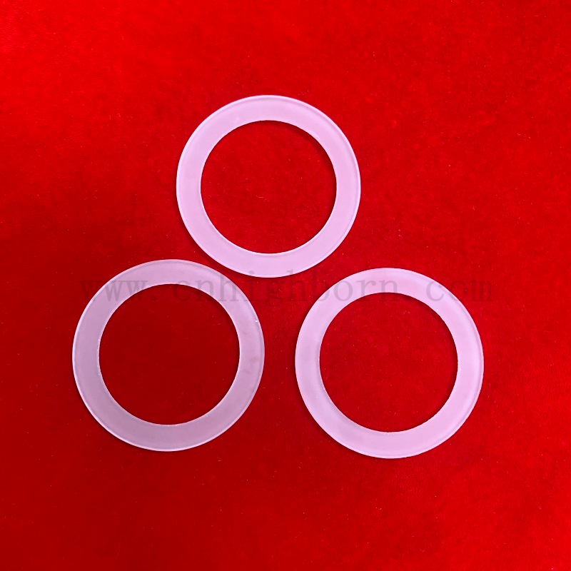 Bride en verre de silice fusionnée à opaque à la chaleur personnalisée