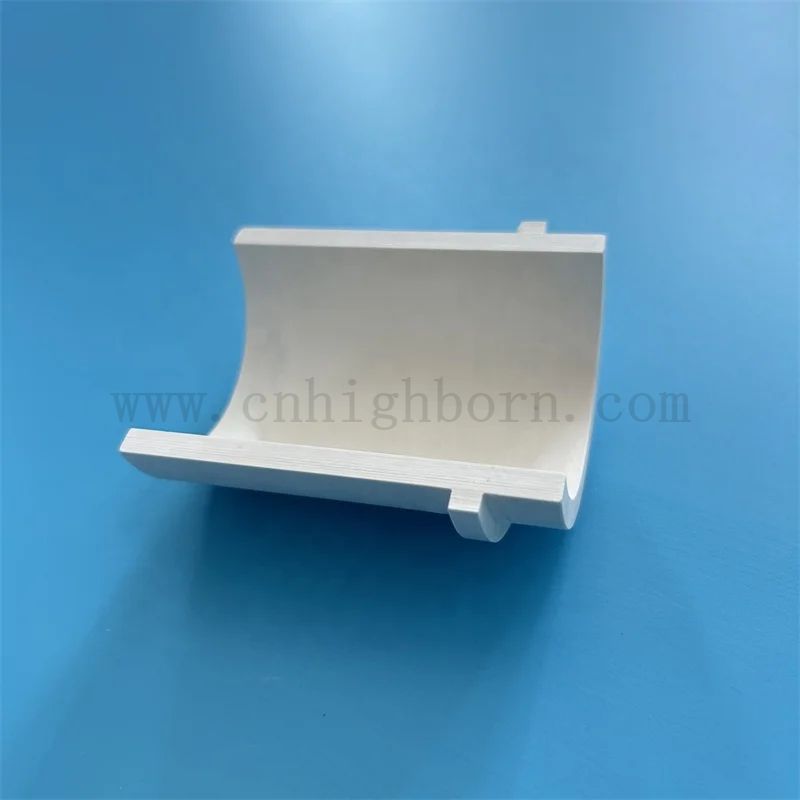 Isolant nitrure de bore partie irrégulière conductivité thermique élevée bn en céramique demi-tube / tuyau