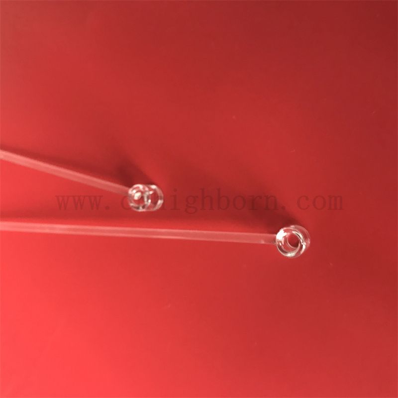 Tie en verre de silice de silice personnalisée transparente à transmission élevée