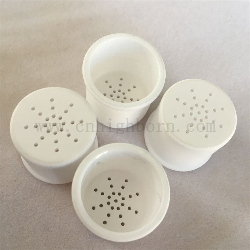 Analyse thermique en céramique AL2O3 à haute température Pot d'alumine creuse avec couvercle métallique