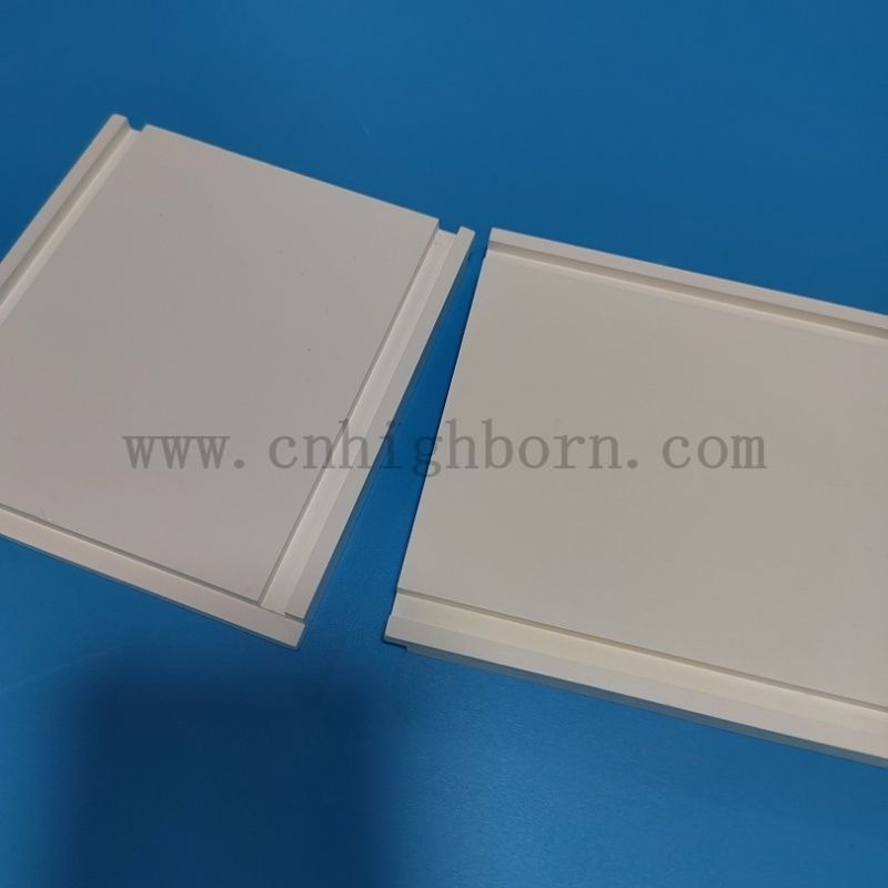 Plaque de nitrure de bore de placage en céramique court avec rainures