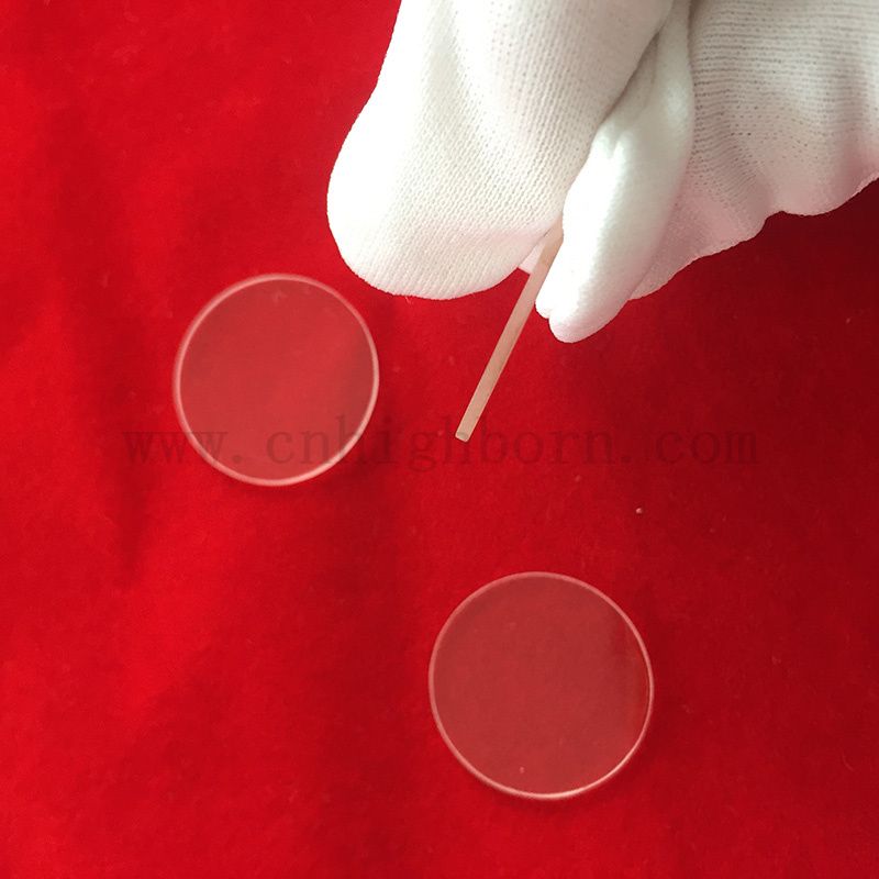 Disque de verre de silice fusionné transparent transparent transparent transparent