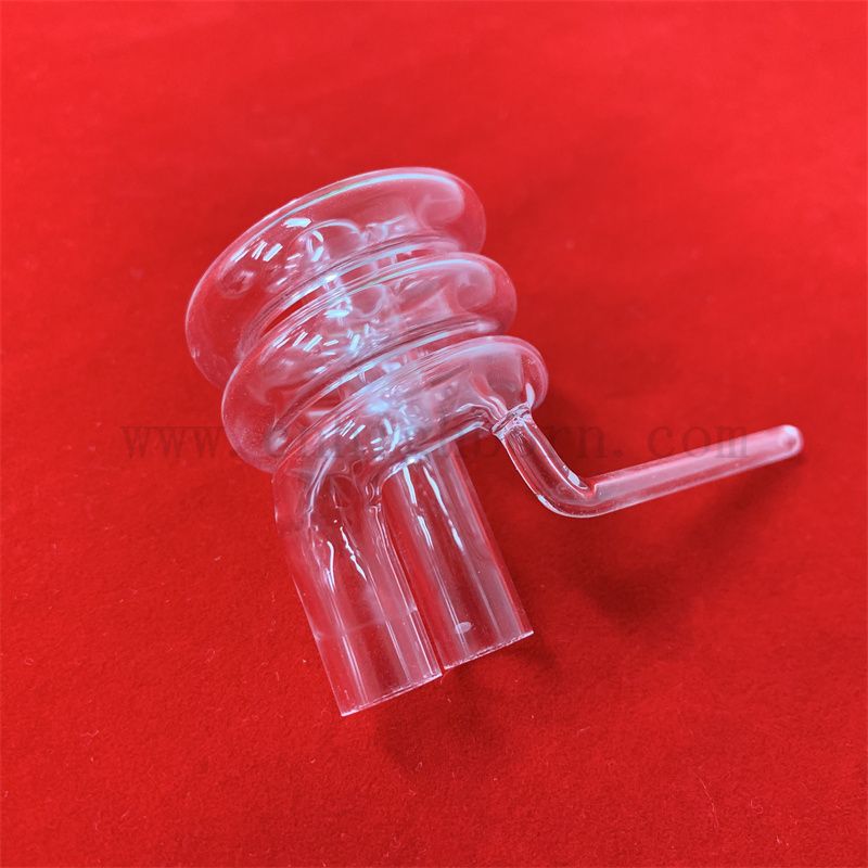 Résistance à la chaleur personnalisée en quartz en verre fusionné tube de bobine en verre de silice