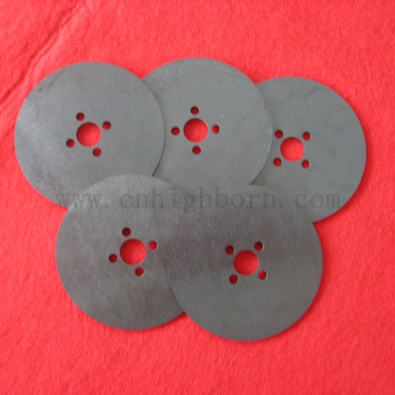 Laser personnalisé percé noir zircone plaque ronde Zro2 Disque en céramique