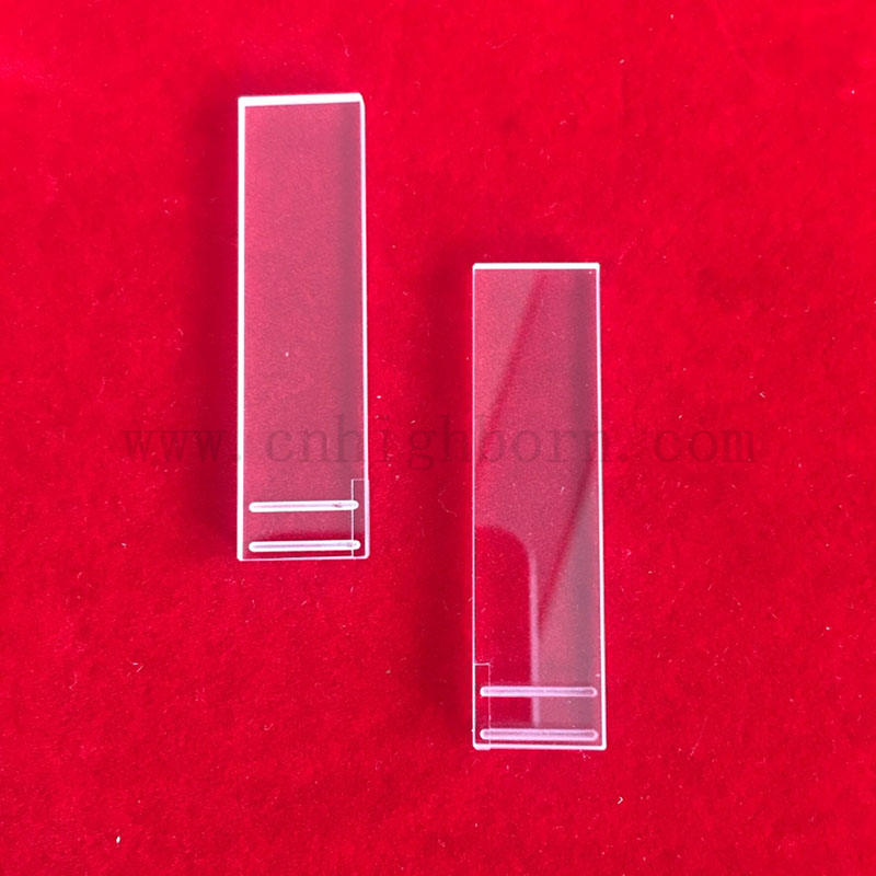 Pièces CNC spéciales transparentes Assiette à fente de quartz de fantaisie