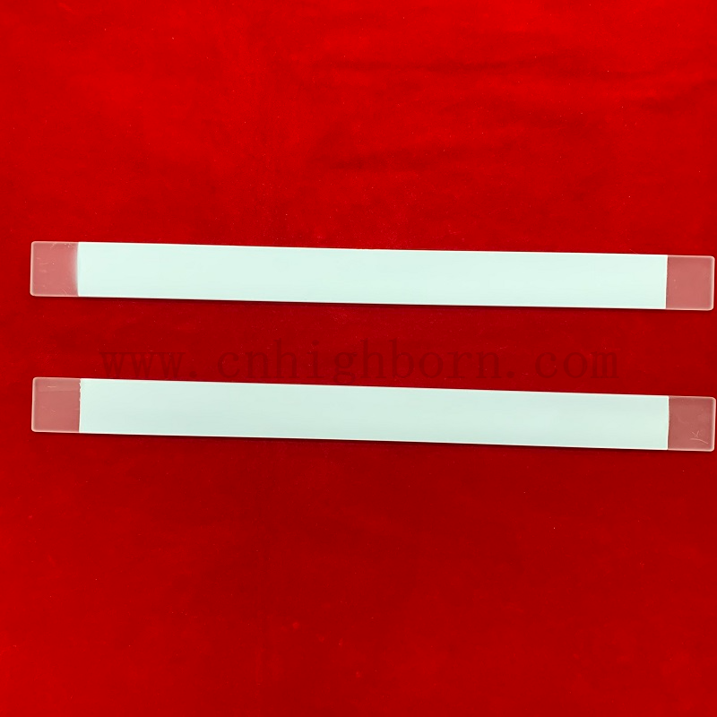 Film en céramique revêtu d'assiette en verre de silice fusionnée claire